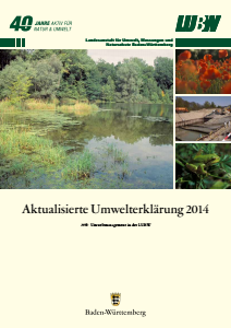 Bild der Titelseite der Publikation: Umwelterklärung 2014 - Aktualisierung