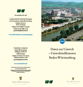 Bild der Titelseite der Publikation: Daten zur Umwelt - Umweltindikatoren Baden-Württemberg 2007