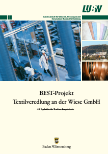 Bild der Titelseite der Publikation: BEST-Projekt Textilveredelung an der Wiese GmbH