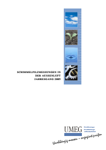 Bild der Titelseite der Publikation: Schimmelpilzmessungen in der Außenluft im Jahresgang 2005