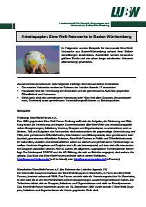 Bild der Titelseite der Publikation: Arbeitspapier: Eine-Welt-Netzwerke in Baden-Württemberg