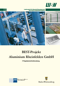 Bild der Titelseite der Publikation: BEST-Projekt Aluminium Rheinfelden GmbH