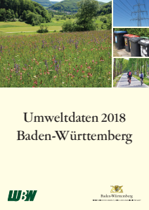 Bild der Titelseite der Publikation: Umweltdaten 2018 Baden-Württemberg