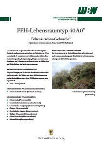 Bild der Titelseite der Publikation: FFH-Lebensraumtyp 40A0