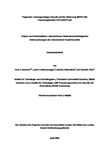 Bild der Titelseite der Publikation: Kupfer und frühkindliche Leberzirrhose: Molekulartoxikologische Untersuchungen der chronischen Kupfertoxizität