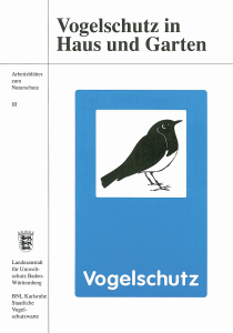 Bild der Titelseite der Publikation: Vogelschutz in Haus und Garten