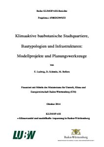 Bild der Titelseite der Publikation: Klimaaktive baubotanische Stadtquartiere, Bautypologien und Infrastrukturen: Modellprojekte und Planungswerkzeuge