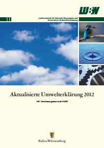 Bild der Titelseite der Publikation: Umwelterklärung 2012 - Aktualisierung