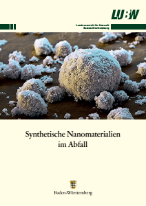 Bild der Titelseite der Publikation: Synthetische Nanomaterialien im Abfall