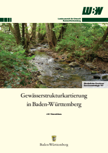 Bild der Titelseite der Publikation: Gewässerstrukturkartierung in Baden-Württemberg