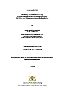 Bild der Titelseite der Publikation: Stratisorp-Systementwicklung: Schichtspeicher-Adsorptionswärme für Heiz- und Kühlanwendungen in Gebäuden