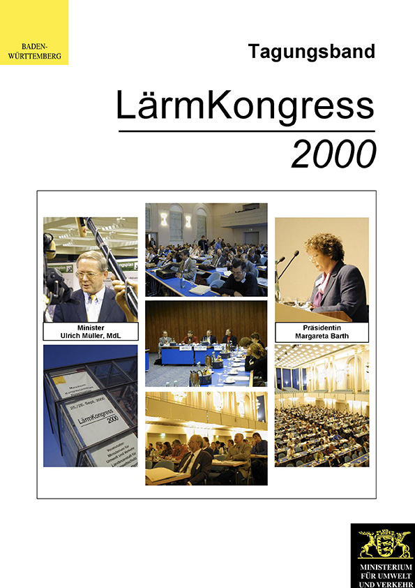 Bild der Titelseite der Publikation: Lärmkongress 2000
