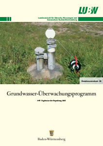 Bild der Titelseite der Publikation: Grundwasserüberwachungsprogramm. Ergebnisse der Beprobung 2005