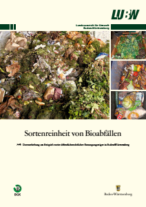 Bild der Titelseite der Publikation: Sortenreinheit von Bioabfällen