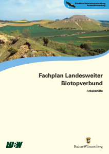 Bild der Titelseite der Publikation: Fachplan Landesweiter Biotopverbund. Arbeitshilfe