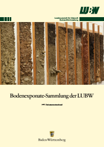 Bild der Titelseite der Publikation: Bodenexponate-Sammlung der LUBW