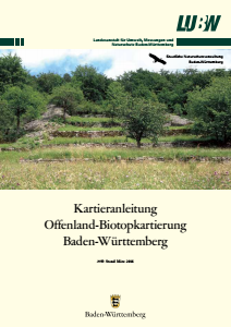 Bild der Titelseite der Publikation: Kartieranleitung Offenland-Biotopkartierung Baden-Württemberg