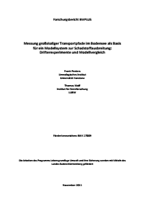 Bild der Titelseite der Publikation: Messung großskaliger Transportpfade im Bodensee als Basis für ein Modellsystem zur Schadstoffausbreitung: Drifterexperimente und Modellvergleich