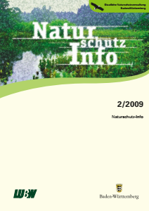 Bild der Titelseite der Publikation: Naturschutz-Info 2009 Heft 2