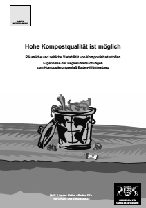 Bild der Titelseite der Publikation: Hohe Kompostqualität ist möglich