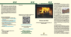 Bild der Titelseite der Publikation: Heizen mit Holz