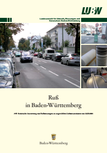 Bild der Titelseite der Publikation: Ruß in Baden-Württemberg