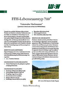 Bild der Titelseite der Publikation: FFH-Lebensraumtyp 7110