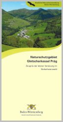 Bild der Titelseite der Publikation: Naturschutzgebiet Gletscherkessel Präg