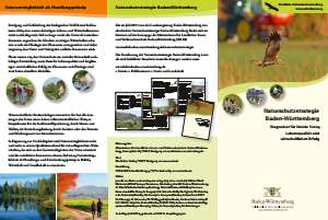 Bild der Titelseite der Publikation: Naturschutzstrategie Baden-Württemberg - Faltblatt