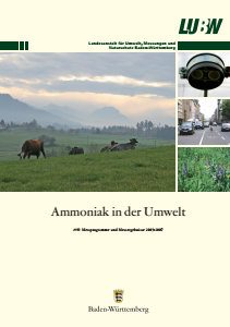 Bild der Titelseite der Publikation: Ammoniak in der Umwelt
