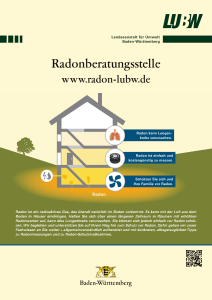 Bild der Titelseite der Publikation: Radonberatungsstelle