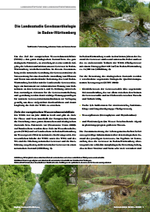 Bild der Titelseite der Publikation: Die Landesstudie Gewässerökologie in Baden-Württemberg