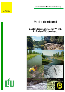 Bild der Titelseite der Publikation: Bestandsaufnahme der WRRL in Baden-Württemberg - Methodenband