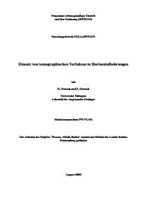 Bild der Titelseite der Publikation: Einsatz von tomographischen Verfahren in Horizontalbohrungen