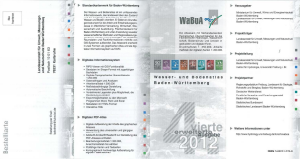 Bild der Titelseite der Publikation: WaBoA - Wasser- und Bodenatlas Baden-Württemberg