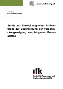 Bild der Titelseite der Publikation: Studie zur Entwicklung einer Prüfmethode zur Beschreibung der Verschlackungsneigung von biogenen Brennstoffen