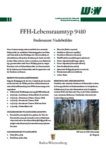 Bild der Titelseite der Publikation: FFH-Lebensraumtyp 9410