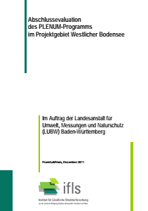 Bild der Titelseite der Publikation: Abschlussevaluation des PLENUM-Programms im Projektgebiet Westlicher Bodensee