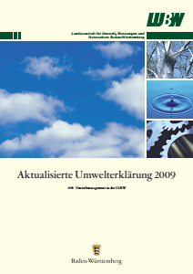 Bild der Titelseite der Publikation: Umwelterklärung 2009 - Aktualisierung
