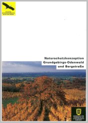 Bild der Titelseite der Publikation: Naturschutzkonzeption Grundgebirgs-Odenwald und Bergstraße
