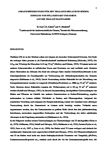 Bild der Titelseite der Publikation: Anbauempfehlungen für mit Thallium belastete Böden