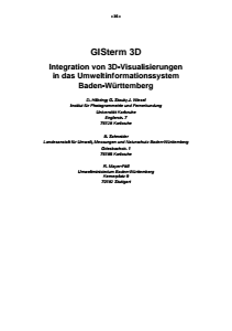 Bild der Titelseite der Publikation: GISterm 3D - Integration von 3D-Visualisierungen in das Umweltinformationssystem Baden-Württemberg