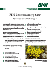 Bild der Titelseite der Publikation: FFH-Lebensraumtyp 8230