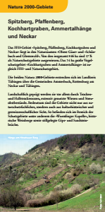 Bild der Titelseite der Publikation: Natura 2000 gemeinsam umsetzen - Spitzberg, Pfaffenberg, Kochhartgraben, Ammertalhänge und Neckar