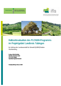 Bild der Titelseite der Publikation: Halbzeitevaluation des PLENUM-Programms im Projektgebiet Landkreis Tübingen