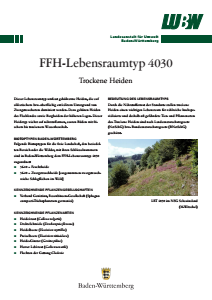 Bild der Titelseite der Publikation: FFH-Lebensraumtyp 4030