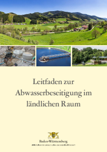 Bild der Titelseite der Publikation: Leitfaden zur Abwasserbeseitigung im ländlichen Raum 2023