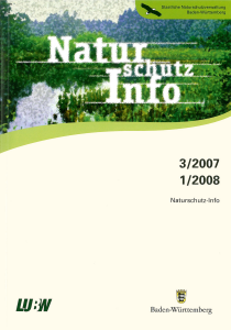 Bild der Titelseite der Publikation: Naturschutz-Info 2007 Heft 3 - 2008 Heft 1