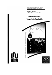 Bild der Titelseite der Publikation: Literaturstudie Vor-Ort-Analytik