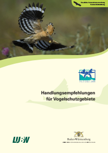 Bild der Titelseite der Publikation: Handlungsempfehlungen für Vogelschutzgebiete
